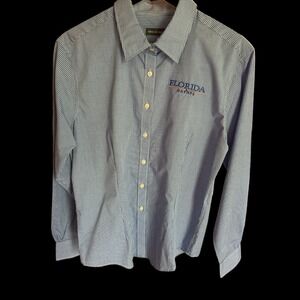 Women's long sleeved Embroidered University of Florida button up shirt